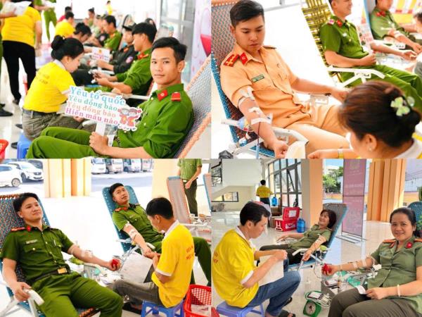 Sôi nổi ngày hội hiến máu trong lực lượng Công an tỉnh Gia Lai
