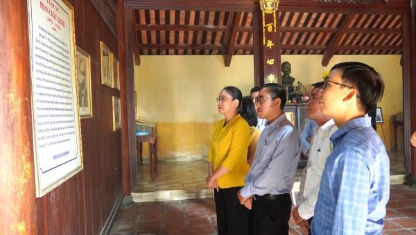 Thống nhất chủ trương điều chỉnh dự án Tu bổ, nâng cấp, mở rộng Di tích Nhà lưu niệm Phan Châu Trinh theo hướng phân kỳ đầu tư