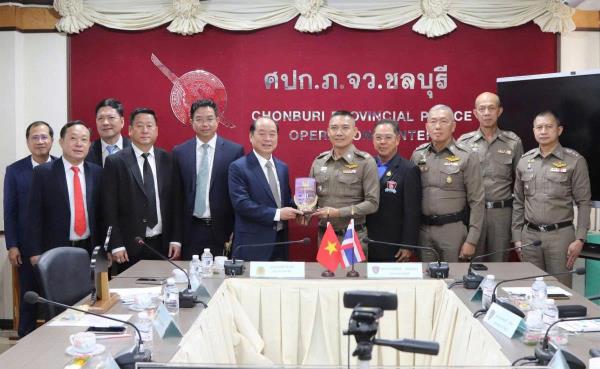 Tăng cường hợp tác ANTT giữa Công an TP Đà Nẵng và Cảnh sát tỉnh Chonburi (Thái Lan)
