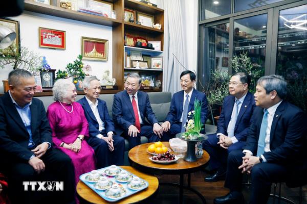 Tổng Bí thư Tô Lâm thăm, chúc Tết Đảng bộ, chính quyền, nhân dân Thủ đô Hà Nội