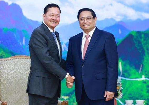 Thủ tướng Phạm Minh Chính tiếp Phó Thủ tướng Campuchia Neth Savoeun