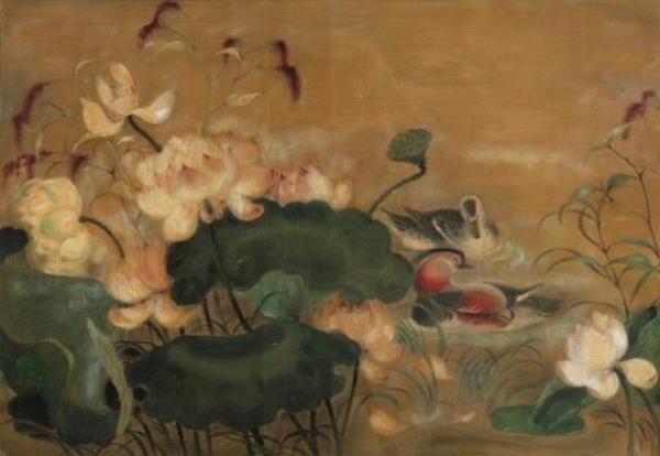 Tranh Uyên ương hý liên của danh họa Lê Phổ lọt vào top 10 tác phẩm đắt giá nhất nền mỹ thuật Việt Nam