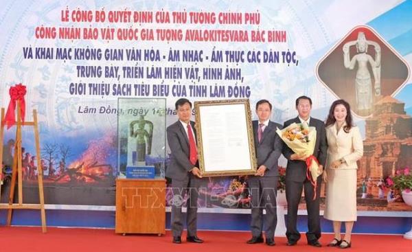 Lâm Đồng công bố Bảo vật Quốc gia tượng Avalokitesvara Bắc Bình
