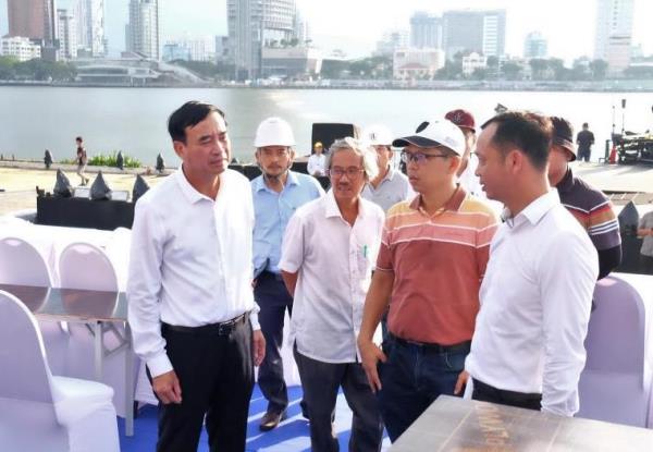 Lãnh đạo thành phố Đà Nẵng kiểm tra công tác chuẩn bị lễ hội pháo hoa