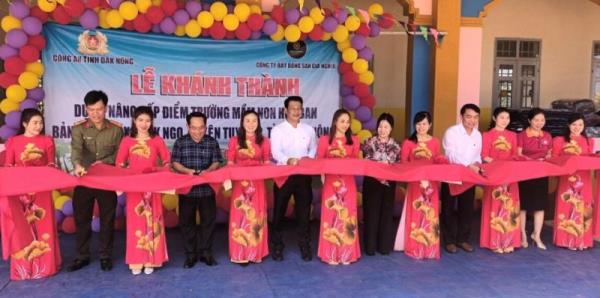 Công an Đắk Nông hỗ trợ, nâng cấp điểm trường Mầm non ở địa bàn vùng sâu, vùng xa