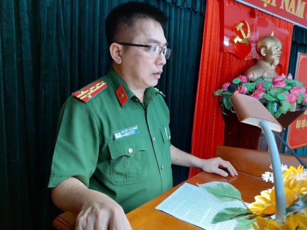 Sơ kết giữa nhiệm kỳ thực hiện Nghị quyết Đại hội Đảng bộ Công an huyện Hòa Vang lần thứ XVI, nhiệm kỳ 2020-2025.