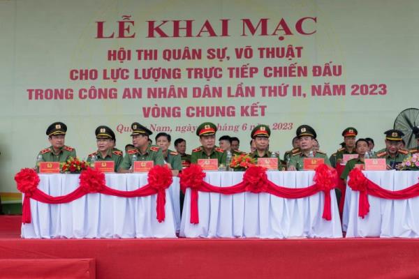 Khai mạc Vòng chung kết Hội thi quân sự, võ thuật cho lực lượng trực tiếp chiến đấu trong CAND lần thứ II, năm 2023