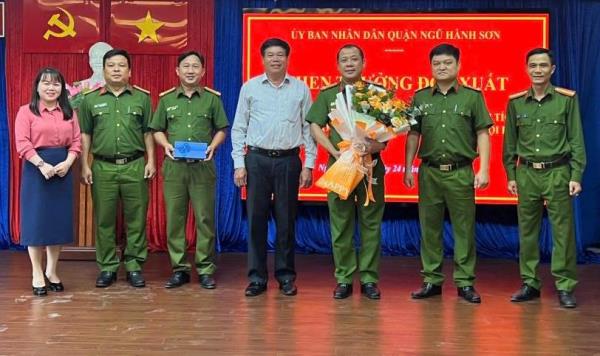 CAQ Ngũ Hành Sơn được khen thưởng đột xuất vì thành tích xuất sắc trong công tác triệt phá thành công 2 vụ mua bán trái phép chất ma tuý