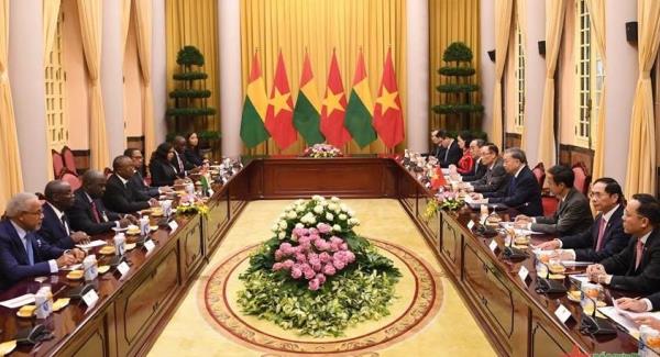 Tổng Bí thư, Chủ tịch nước Tô Lâm chủ trì lễ đón chính thức Tổng thống Guinea-Bissau