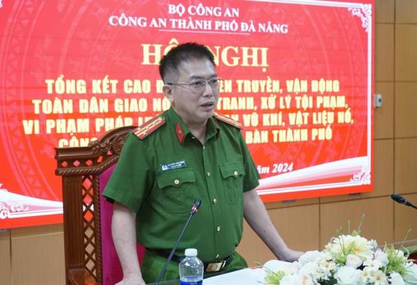 Công an TP Đà Nẵng thu hồi gần 2.000 vũ khí, vật liệu nổ, công cụ hỗ trợ