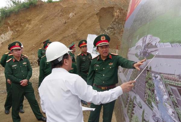 Đẩy nhanh tiến độ thi công Tượng đài Huyền thoại Trường Sơn