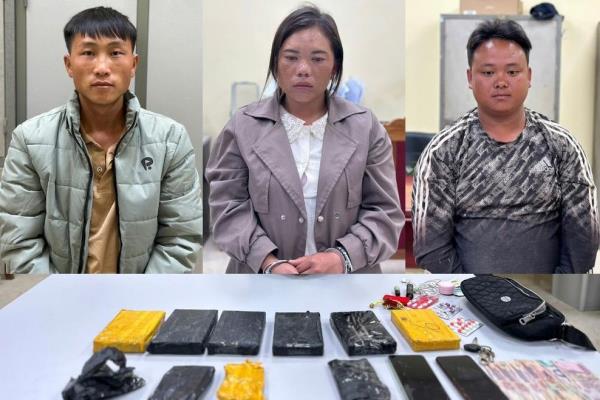Bắt giữ 3 đối tượng vận chuyển lượng lớn ma túy