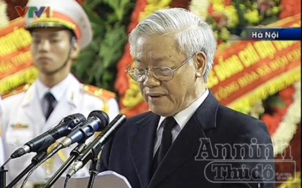 Trọng thể Lễ truy điệu Đại tướng Võ Nguyên Giáp (trực tuyến)