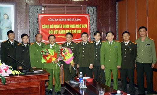 CATP Đà Nẵng công bố các quyết định nghỉ chờ hưu và bổ nhiệm lãnh đạo chỉ huy cấp phòng, quận