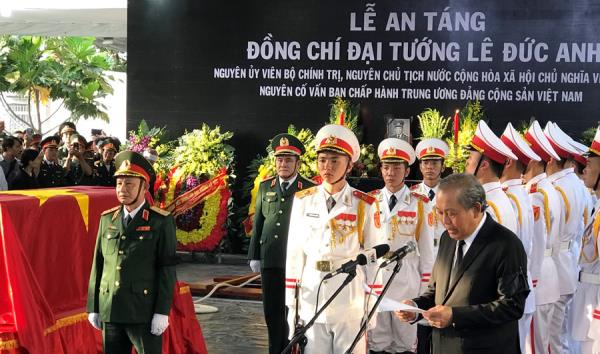 TRỰC TIẾP: Lễ Quốc tang nguyên Chủ tịch nước, Đại tướng Lê Đức Anh