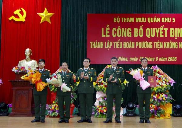 Quân khu 5 thành lập Tiểu đoàn Phương tiện không người lái