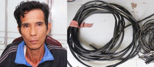 Đối tượng cắt trộm dây cáp viễn thông ở Nha Trang  sa lưới