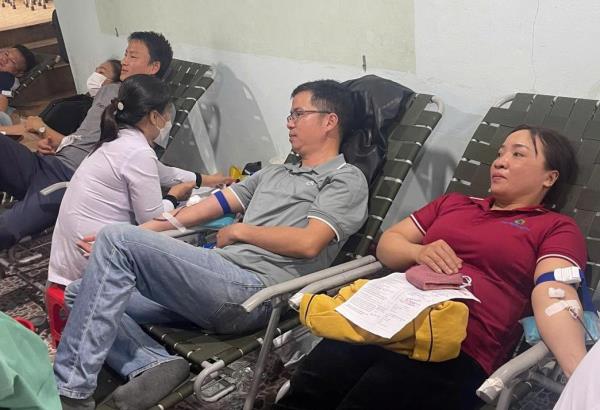 Huyện Núi Thành tiếp nhận 480 đơn vị máu đợt 1 năm 2025