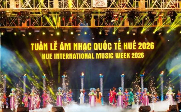 Lễ hội Di sản và Âm nhạc Quốc tế Huế 2026 diễn ra từ ngày 30-8 đến 1-9