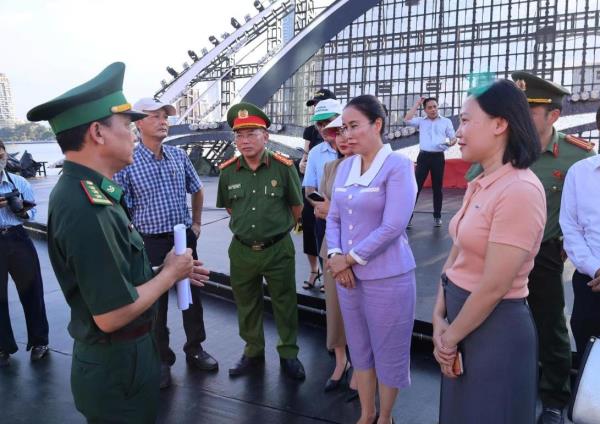 Lãnh đạo thành phố kiểm tra công tác chuẩn bị Lễ hội Pháo hoa quốc tế Đà Nẵng 2026