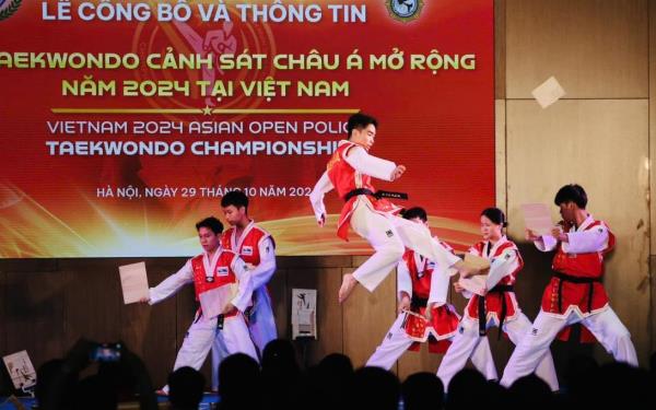 Đã có 16 đoàn quốc tế đăng ký dự Giải Taekwondo Cảnh sát châu Á mở rộng