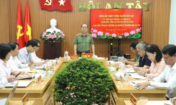 Phát huy tiềm năng, giữ vững an ninh trật tự, xây dựng Hội An Tây phát triển bền vững