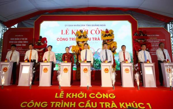 Cầu Trà Khúc 1 kỳ vọng tạo diện mạo mới cho đô thị Quảng Ngãi