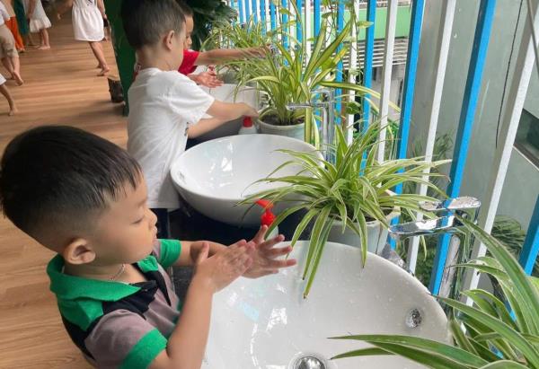 Các trường mầm non chủ động phòng, chống bệnh tay chân miệng