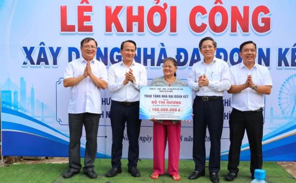 Khởi công xây dựng Nhà Đại đoàn kết cho hộ nghèo tại Hiệp Đức