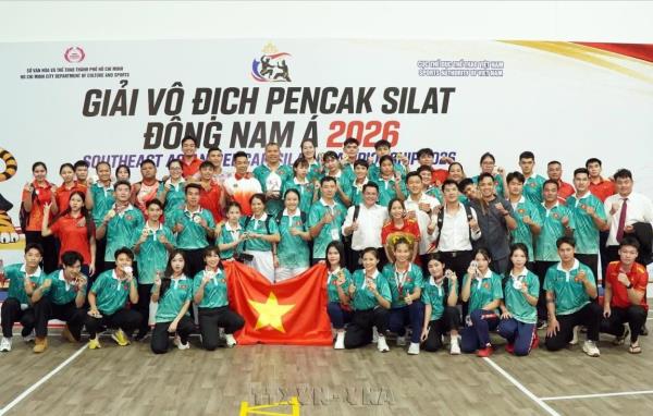 Pencak Silat Việt Nam đứng nhất toàn đoàn Giải vô địch Đông Nam Á 2026