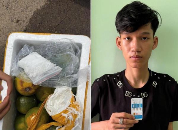 Giấu ma túy trong thùng cam