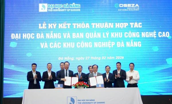 Đại học Đà Nẵng ký kết hợp tác với Ban Quản lý Khu Công nghệ cao và các khu công nghiệp Đà Nẵng