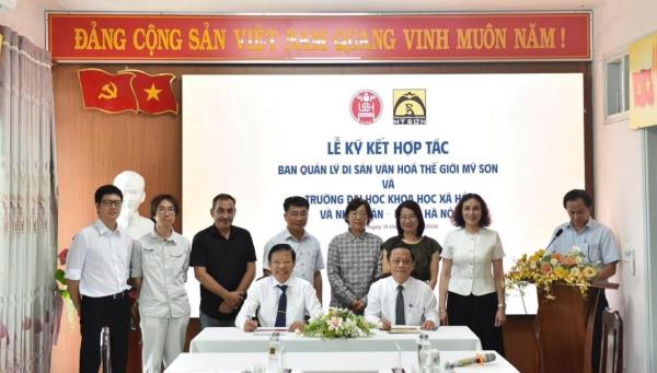 Đại học Quốc gia Hà Nội và Mỹ Sơn ký biên bản hợp tác
