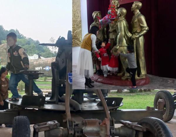 Nghịch ngợm với di tích