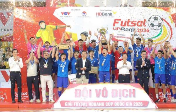 Thái Sơn Bắc bảo vệ thành công ngôi vô địch Cúp Quốc gia futsal 2026