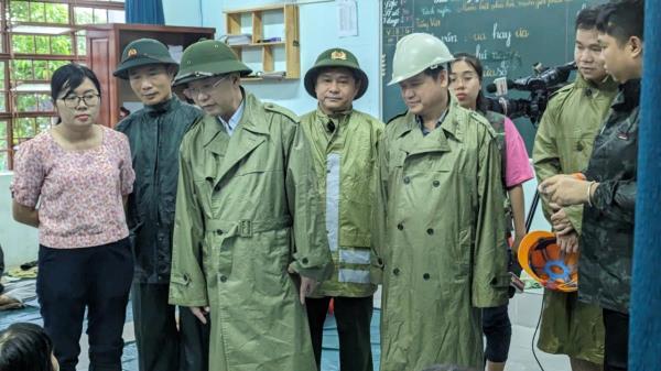 Bí thư Thành ủy Đà Nẵng kiểm tra tình hình mưa, lụt tại khu vực tuyến cống Khe Cạn