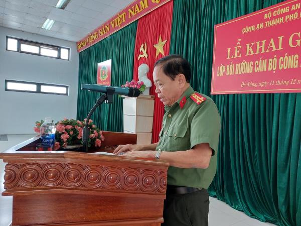 Khai giảng lớp bồi dưỡng cán bộ Công an xã năm 2023