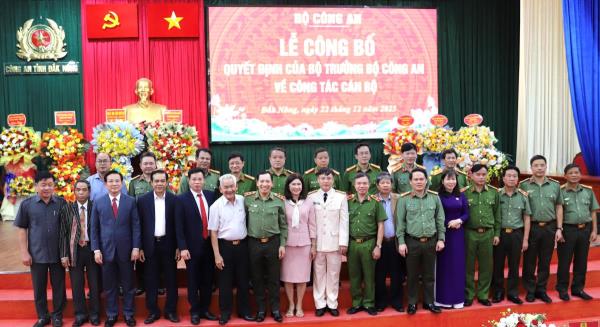 Điều động và bổ nhiệm phó Giám đốc Công an tỉnh Hà Tĩnh làm Giám đốc Công an tỉnh Đắk Nông