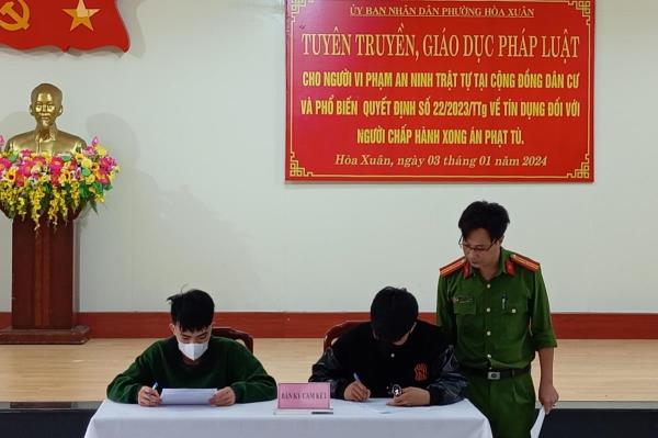 40 trường hợp ký cam kết chấp hành pháp luật