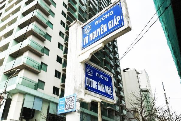 Toàn bộ trụ biển tên đường ở Đà Nẵng sẽ được lắp đặt mã QR Code giới thiệu thông tin về tên đường
