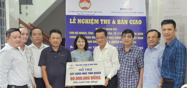 EVNCPC trích gần 5 tỷ đồng xây dựng 70 căn nhà tình nghĩa trong năm 2025