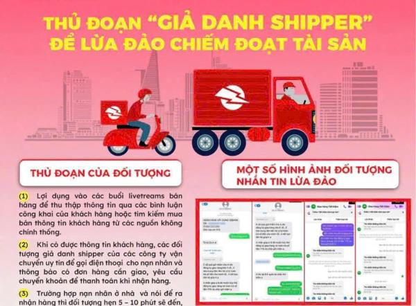 Giả mạo nhân viên giao hàng tiết kiệm để lừa đảo