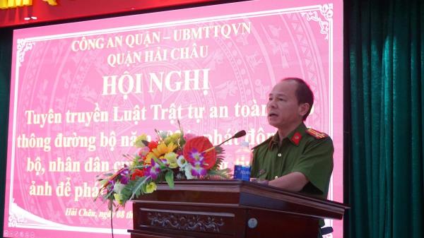 Công an quận Hải Châu vận động người dân cung cấp thông tin, hình ảnh vi phạm giao thông