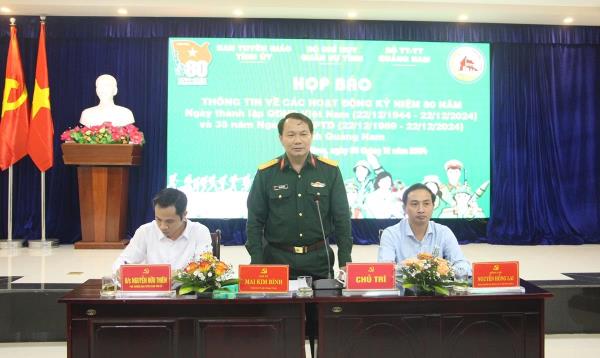 Quảng Nam công bố các hoạt động kỷ niệm 80 năm Ngày thành lập Quân đội nhân dân Việt Nam