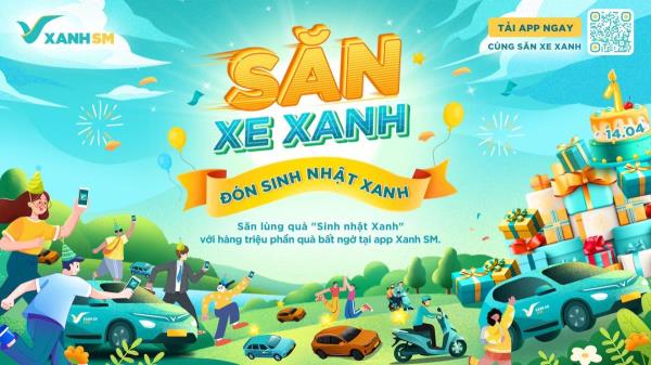 Xanh SM tung ưu đãi mừng Sinh Nhật, tri ân khách hàng và tài xế tiên phong