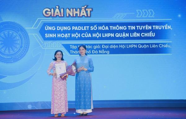 Phụ nữ Liên Chiểu đạt giải nhất cuộc thi Ứng dụng CNTT trong tổ chức sinh hoạt hội năm 2024