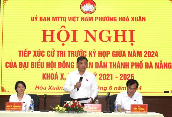 Đại biểu HĐND TP Đà Nẵng tiếp xúc cử tri tại quận Cẩm Lệ