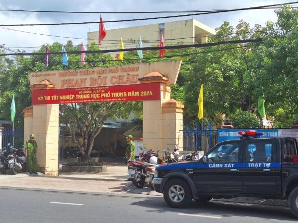 Công an tỉnh Quảng Nam tăng cường đảm bảo ANTT kỳ thi tốt nghiệp THPT năm 2024