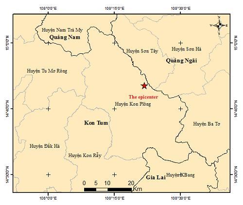 Động đất mạnh ở Kon Tum gây rung lắc ở nhiều tỉnh, thành