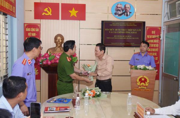 Cơ quan tố tụng tỉnh Đắk Nông công khai xin lỗi người mang án oan